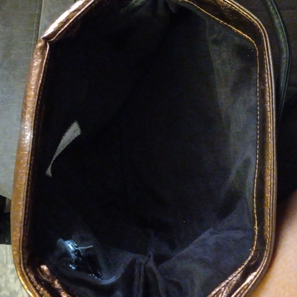 Large leather clutch bag - Picture 7 of 8